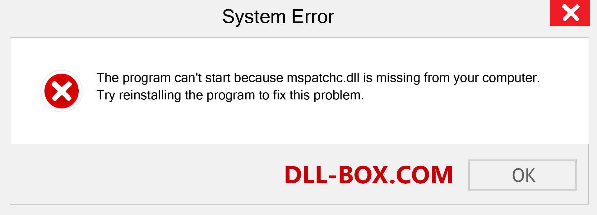  mspatchc.dll file is missing?. Download for Windows 7, 8, 10 - Fix  mspatchc dll Missing Error on Windows, photos, images