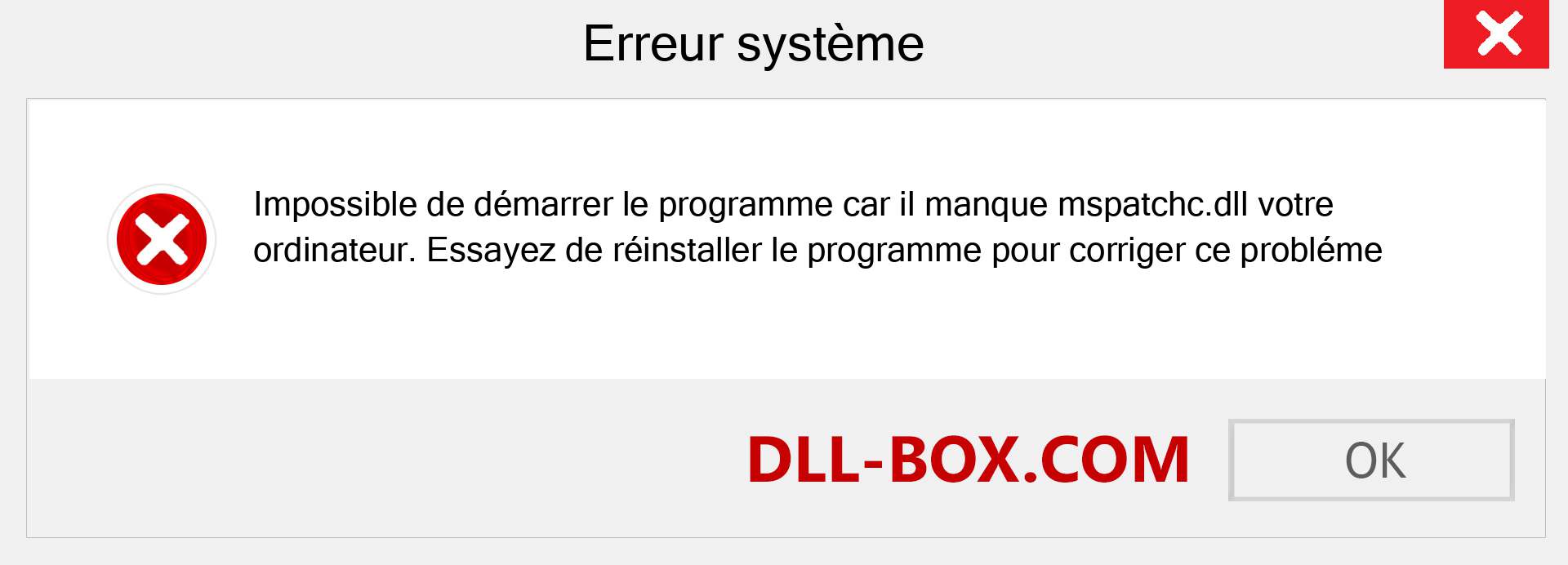 Le fichier mspatchc.dll est manquant ?. Télécharger pour Windows 7, 8, 10 - Correction de l'erreur manquante mspatchc dll sur Windows, photos, images